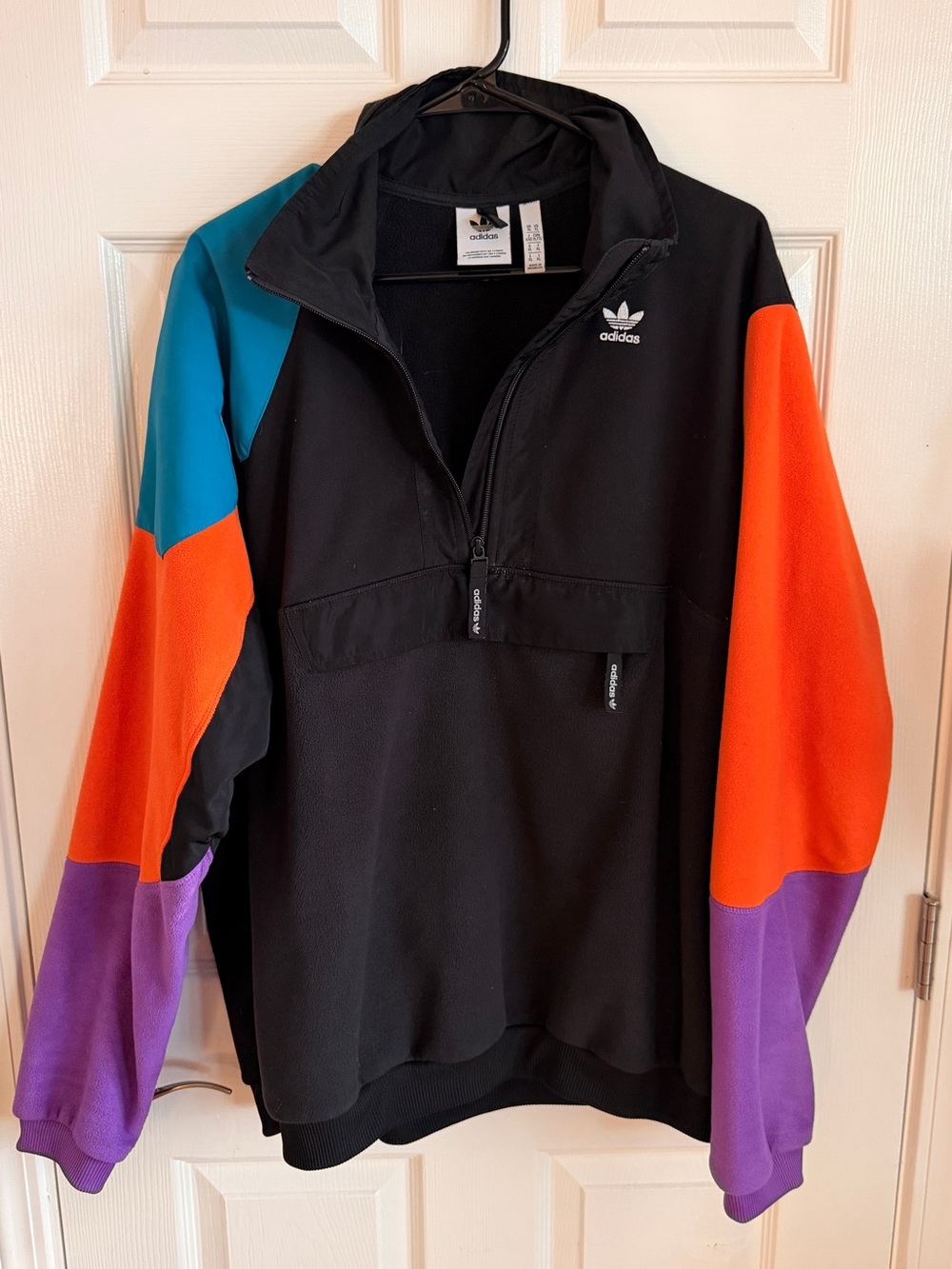 Adidas Originals Colorblock Chameleon Fleece Half Zip Mens XL